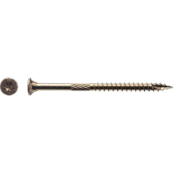 Big Timber No. 9 x 2-3/4 In. Yellow Zinc Flat Head Wood Screw, 86PK 1YTX9234 - main